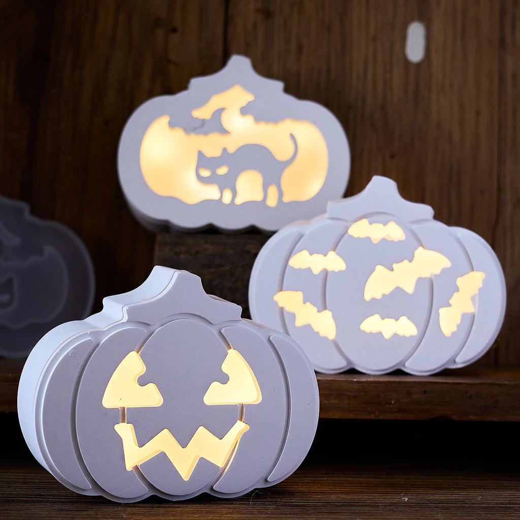 Halloween Pumpkin Silhouette Lamp Silicone Mold