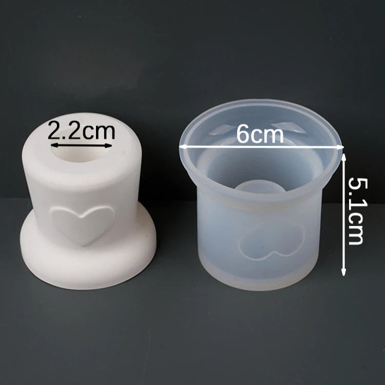 Love Candle Holder Silicone Mold