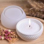 Nordic Weave Round Bowl Silicone Mold