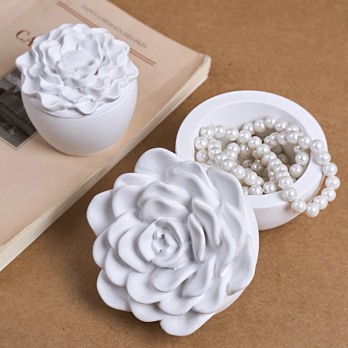 Flower Candle Jar Silicone Mold for Crafts