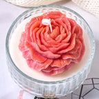 4 Piece Peony Flower Candle Mold Set