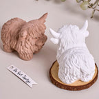 Thulan Fringe Highland Cow Silicone Mold