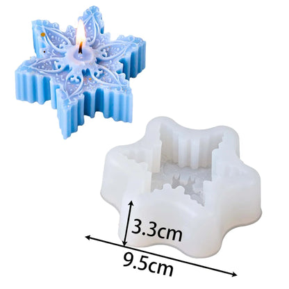Snowflake Candles Silicone Mold