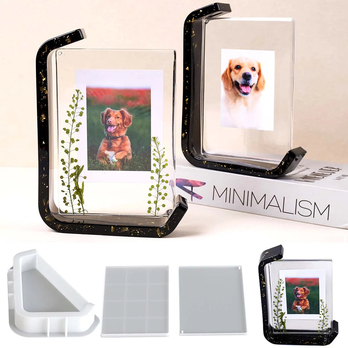 Sculpted Memory Silicone Frame Molds Set