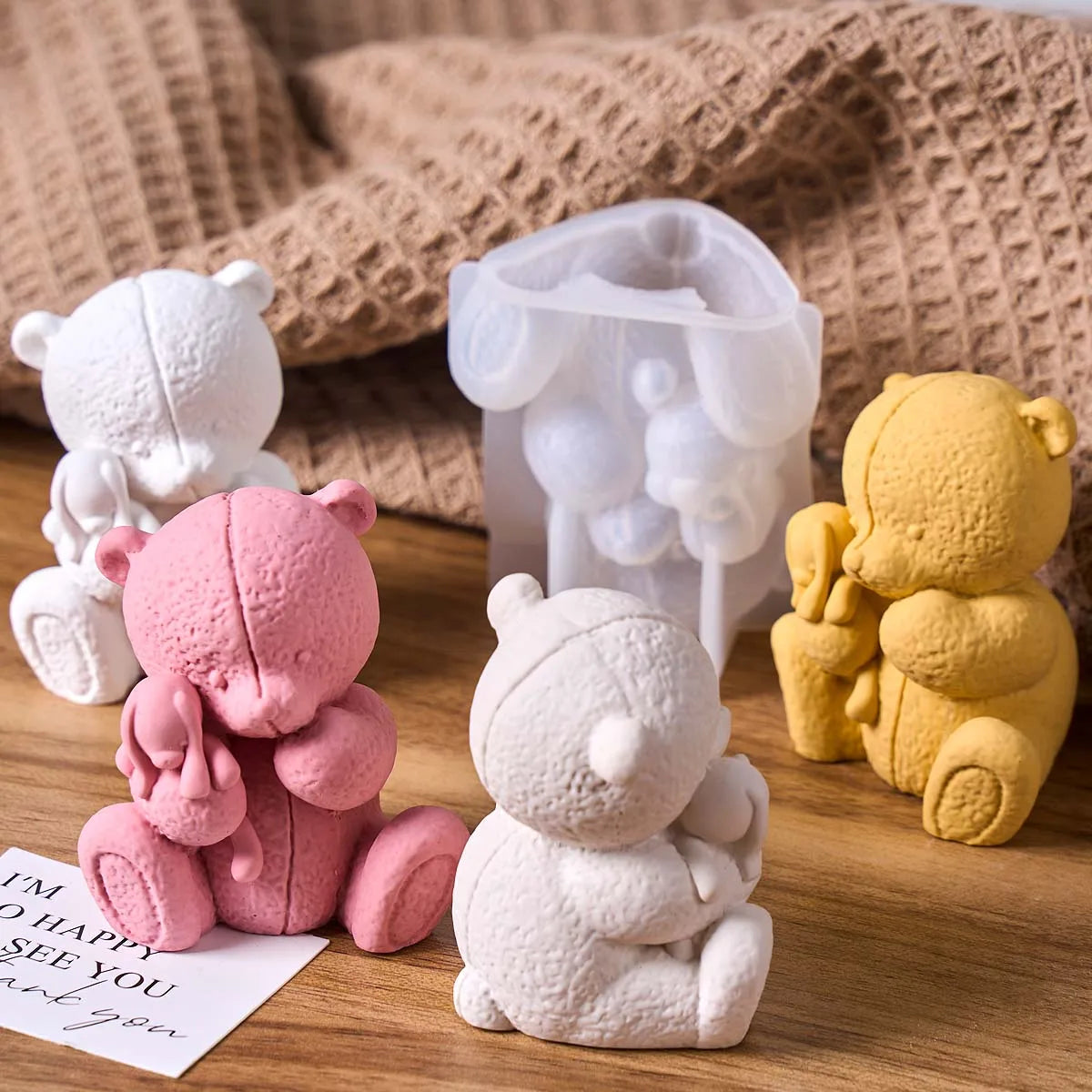 Velura Stipple Teddy Bear Silicone Mold