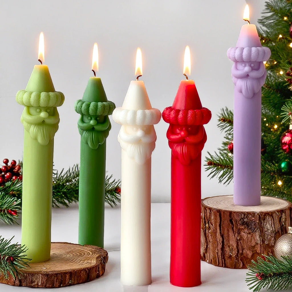 Santa Claus Tall Candle Silicone Mold