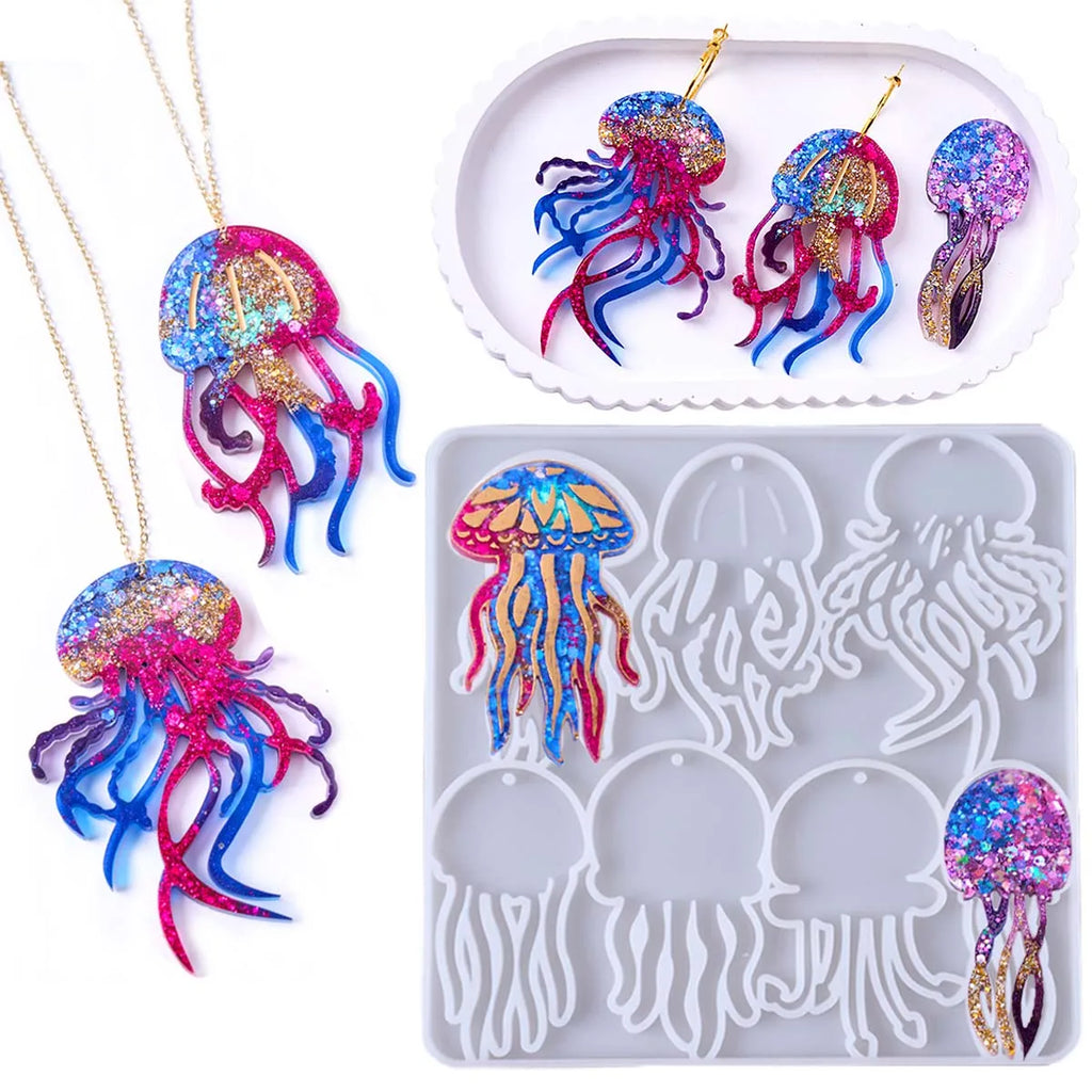 Jellyfish Keychain Silicone Mold