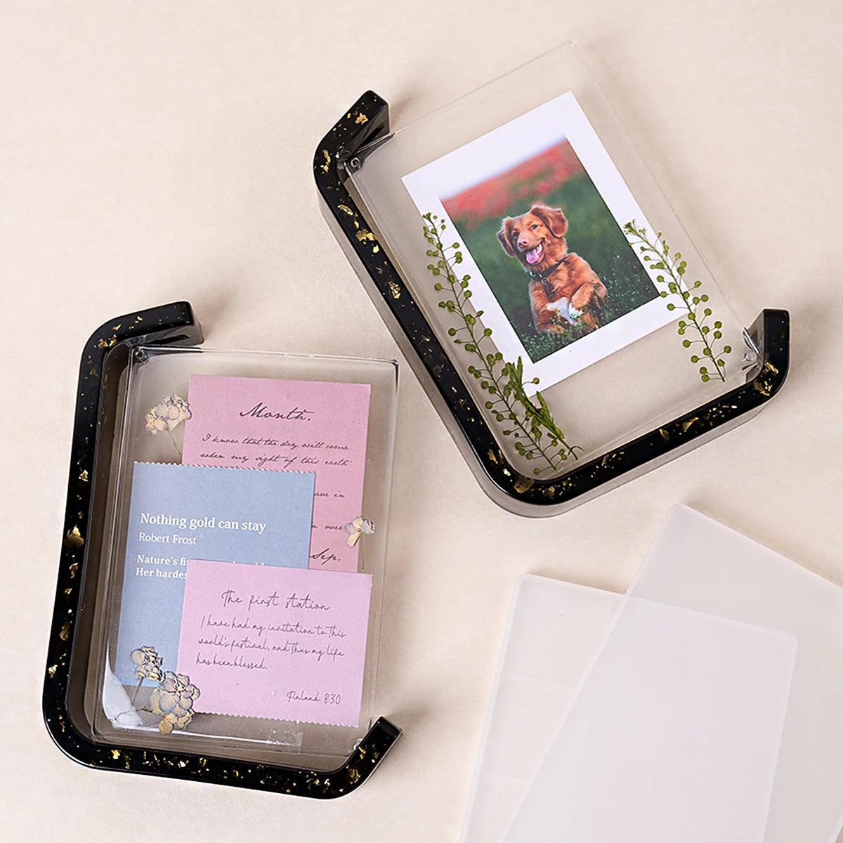 Sculpted Memory Silicone Frame Molds Set