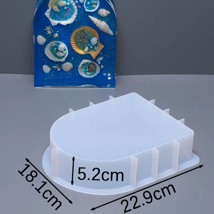 Arch Ornament Bookshelf Bookend Silicone Mold.