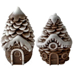 Snowy Pine Cottage Silicone Candle Mold