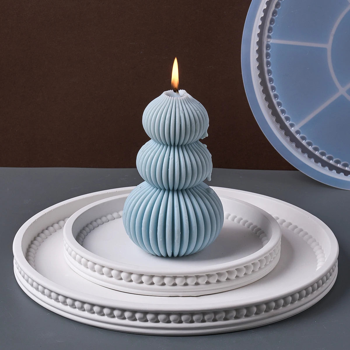 Round Bubble Bead Tray Silicone Mold.