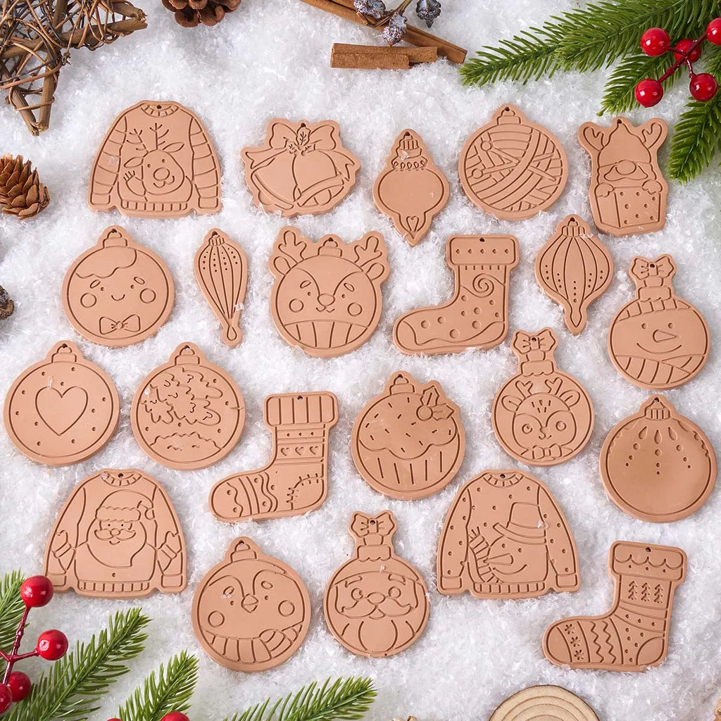 Linora Hanging Christmas Ornament Silicone Mold Set