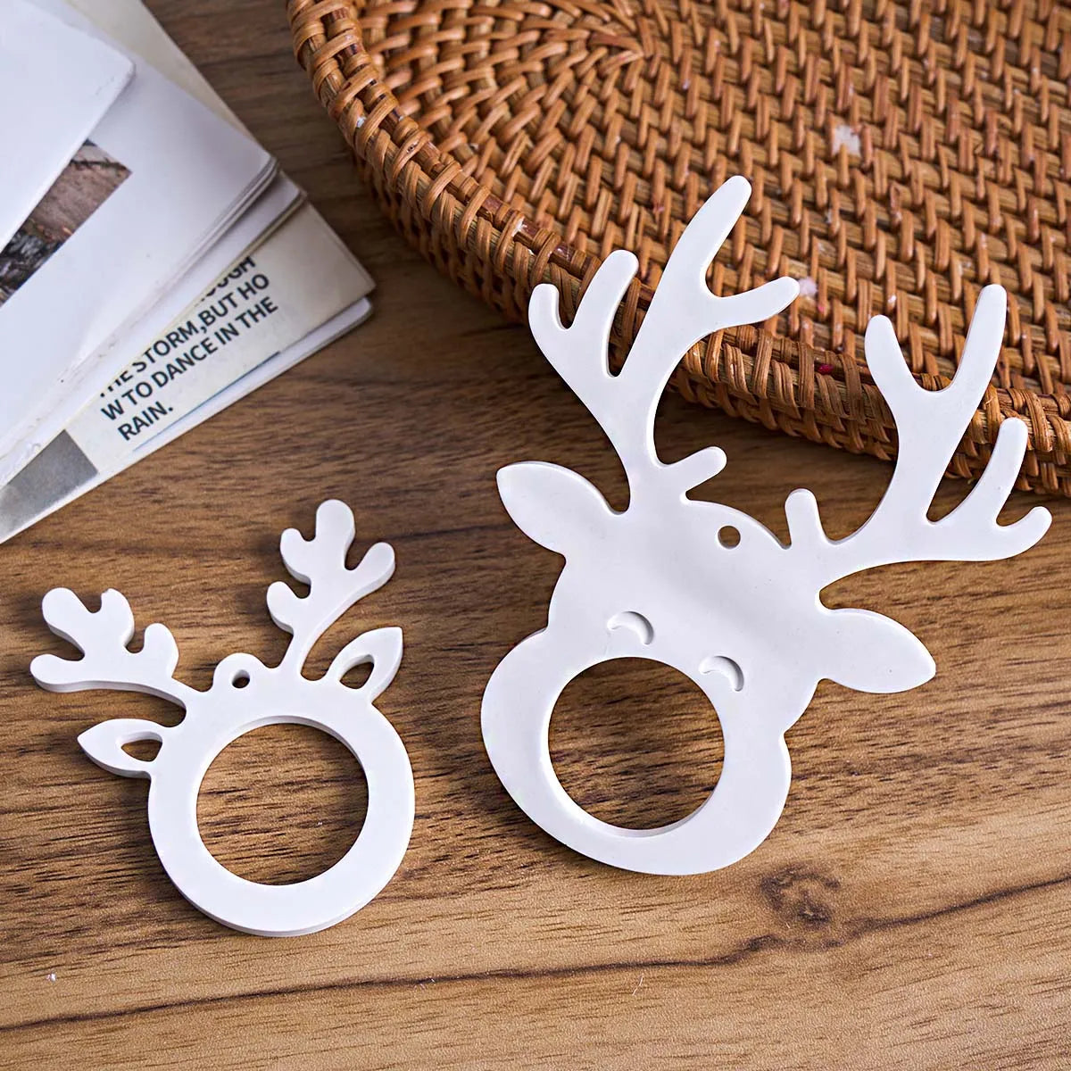 Reindeer Head Silicone Mold (2-Cavity)