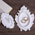 European-Style Vintage Oval Frame Silicone Mold