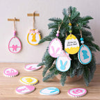 6 Cavity Easter Bunny Pendant Mold – Oval Ornament Design