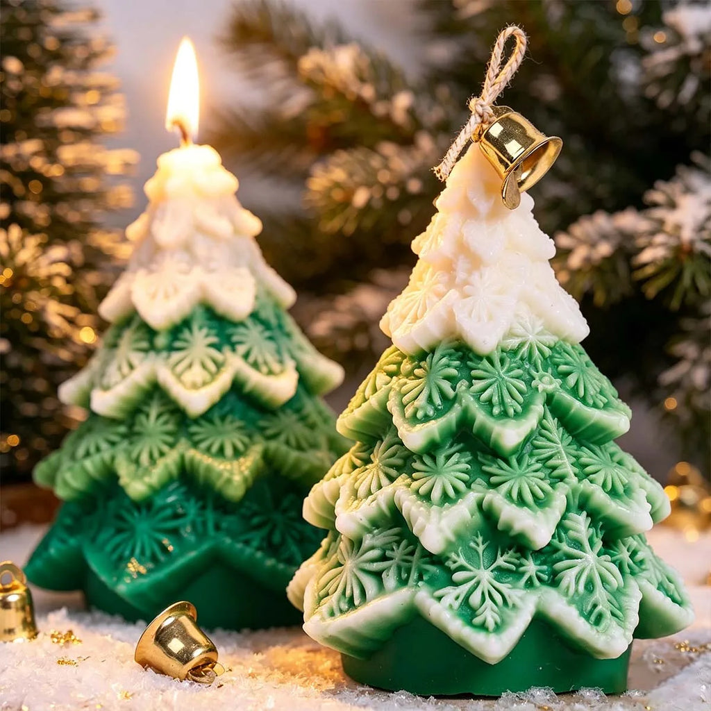 Nivara Rosette Christmas Tree Candle Silicone Mold