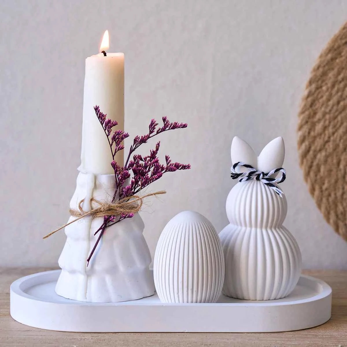 Solen Rib Bunny & Egg Silicone Mold Set