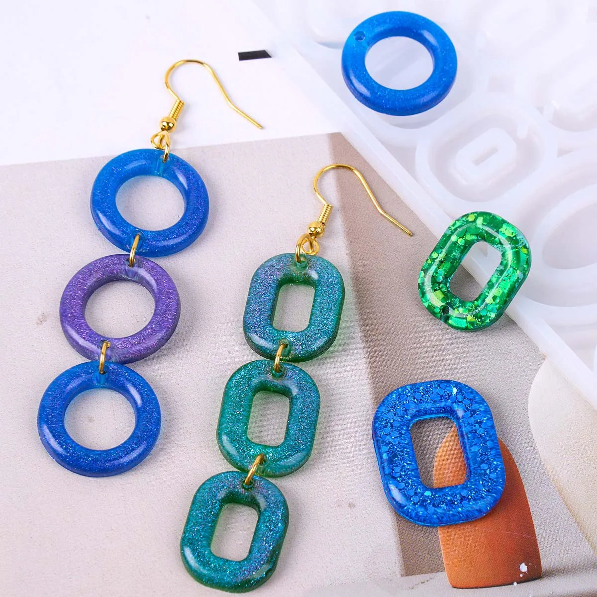 All-in-One Earring Maker Silicone Mold