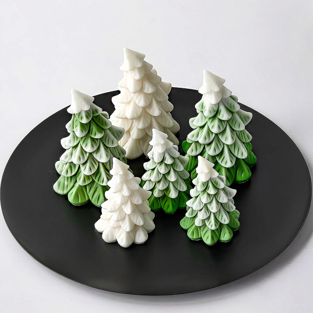 3D Christmas Tree Silicone Candle Mold
