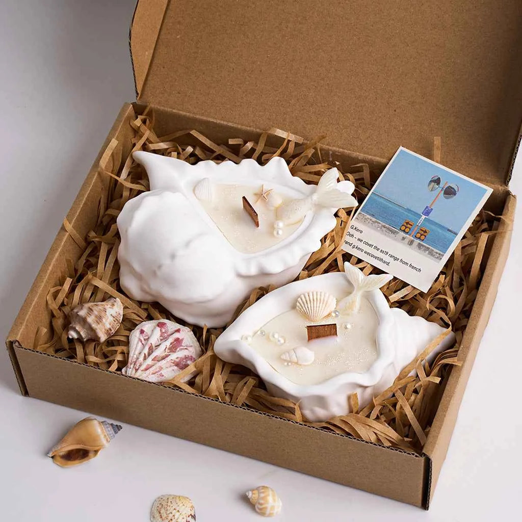 Marea Conch Shell Candle Vessel Silicone Mold