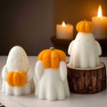 3Pcs Pumpkin Ghost Silicone Candle Molds Set