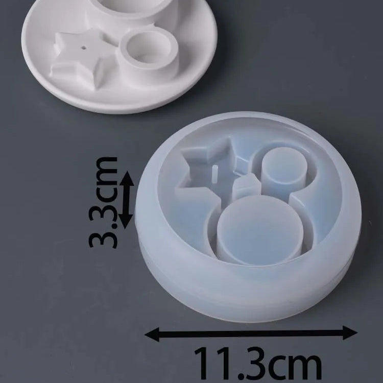 Combination Candle Holder Silicone Mold.