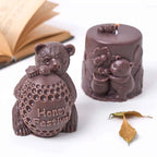 Relief Bear Silicone Candle Mold