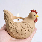 3D Hen Candle Holder and Decorative Vessel Silicone Mold