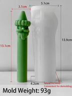 Santa Claus Tall Candle Silicone Mold