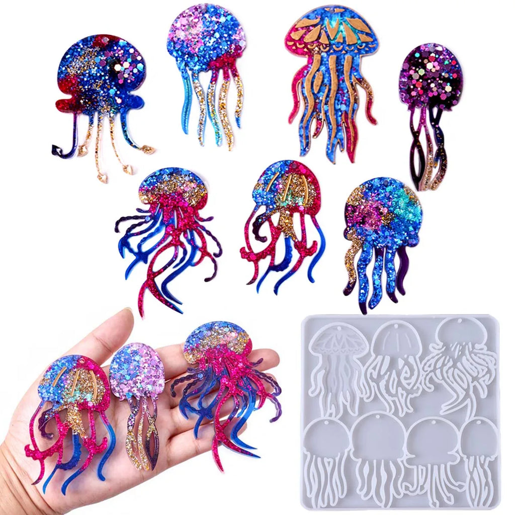 Jellyfish Keychain Silicone Mold