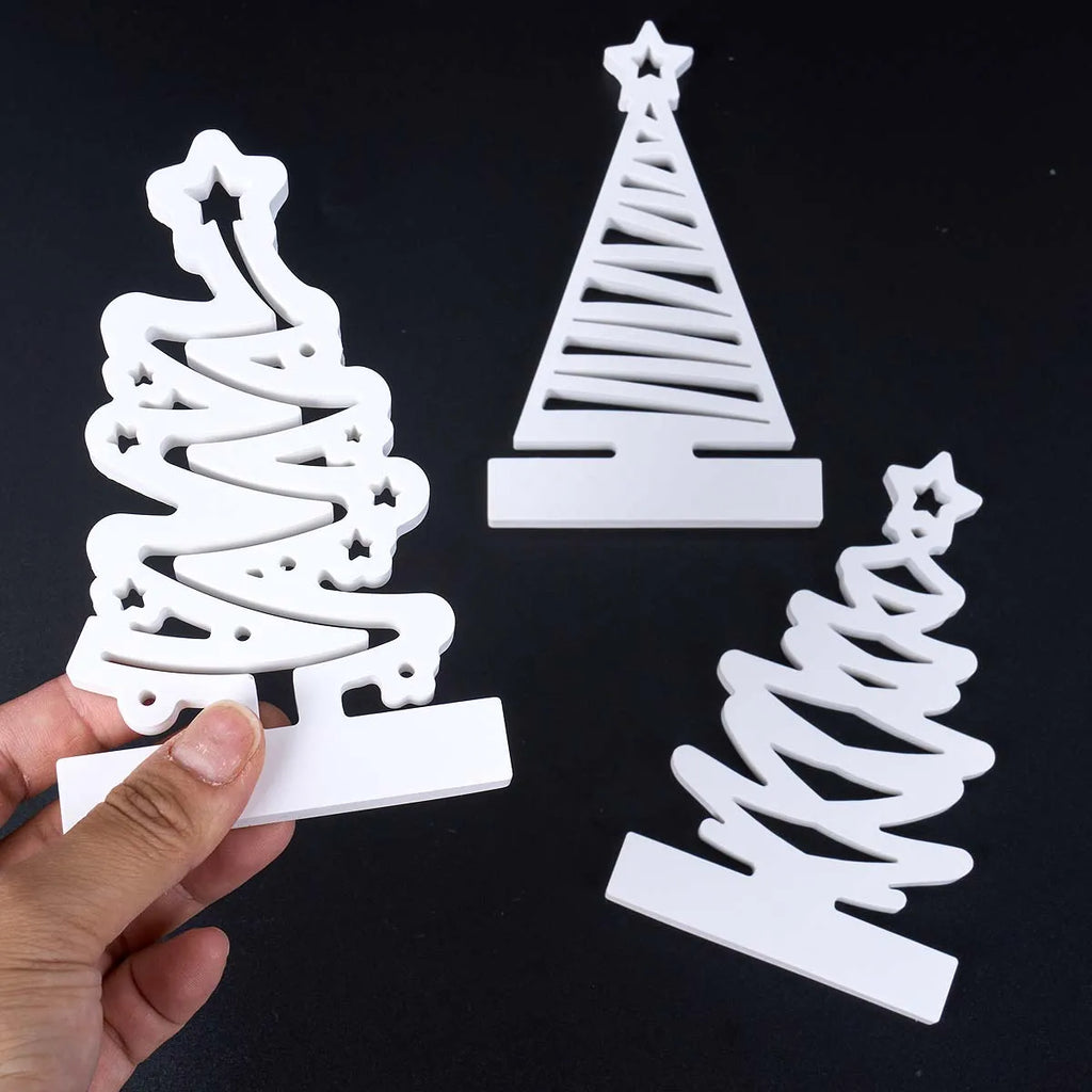 Luvret Fretwork Christmas Tree Candle Holder Silicone Mold Set