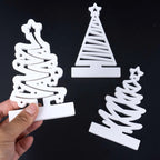 Luvret Fretwork Christmas Tree Candle Holder Silicone Mold Set