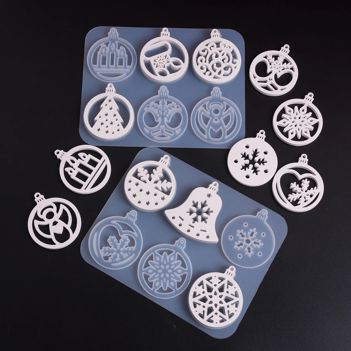 Christmas Hanging Ornament Silicone Mold Set