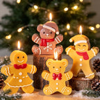 Frostell Piped-Trim Gingerbread Family Silicone Candle Mold