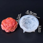 4 Piece Peony Flower Candle Mold Set