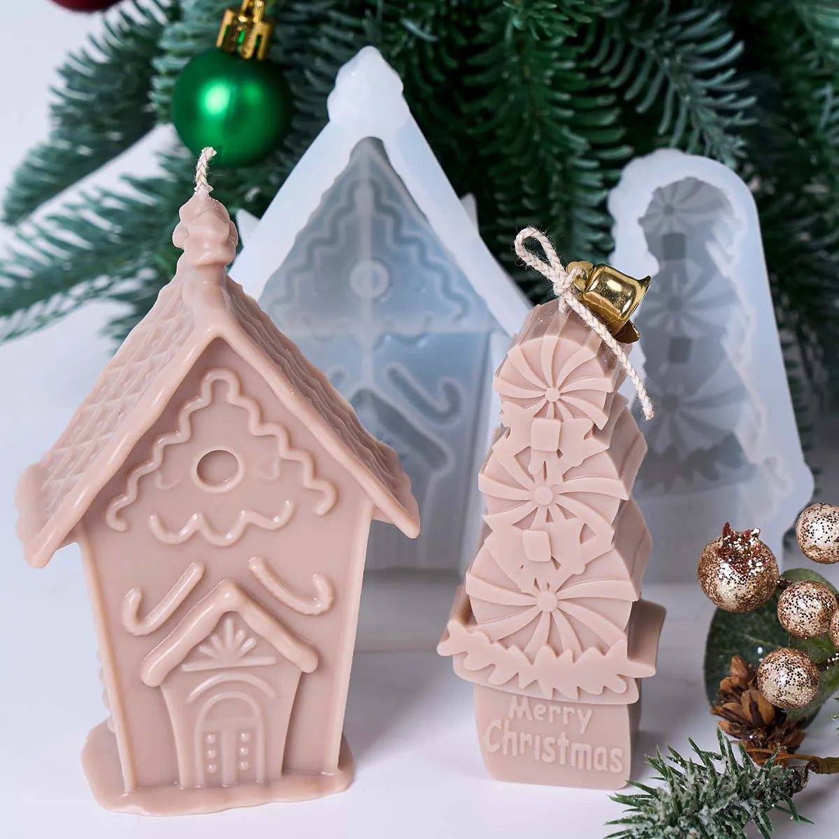 Swirlow Confection Holiday Silicone Candle Mold