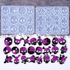 Skull Silicone Mold Set for Resin Earrings and Pendants (2pcs)
