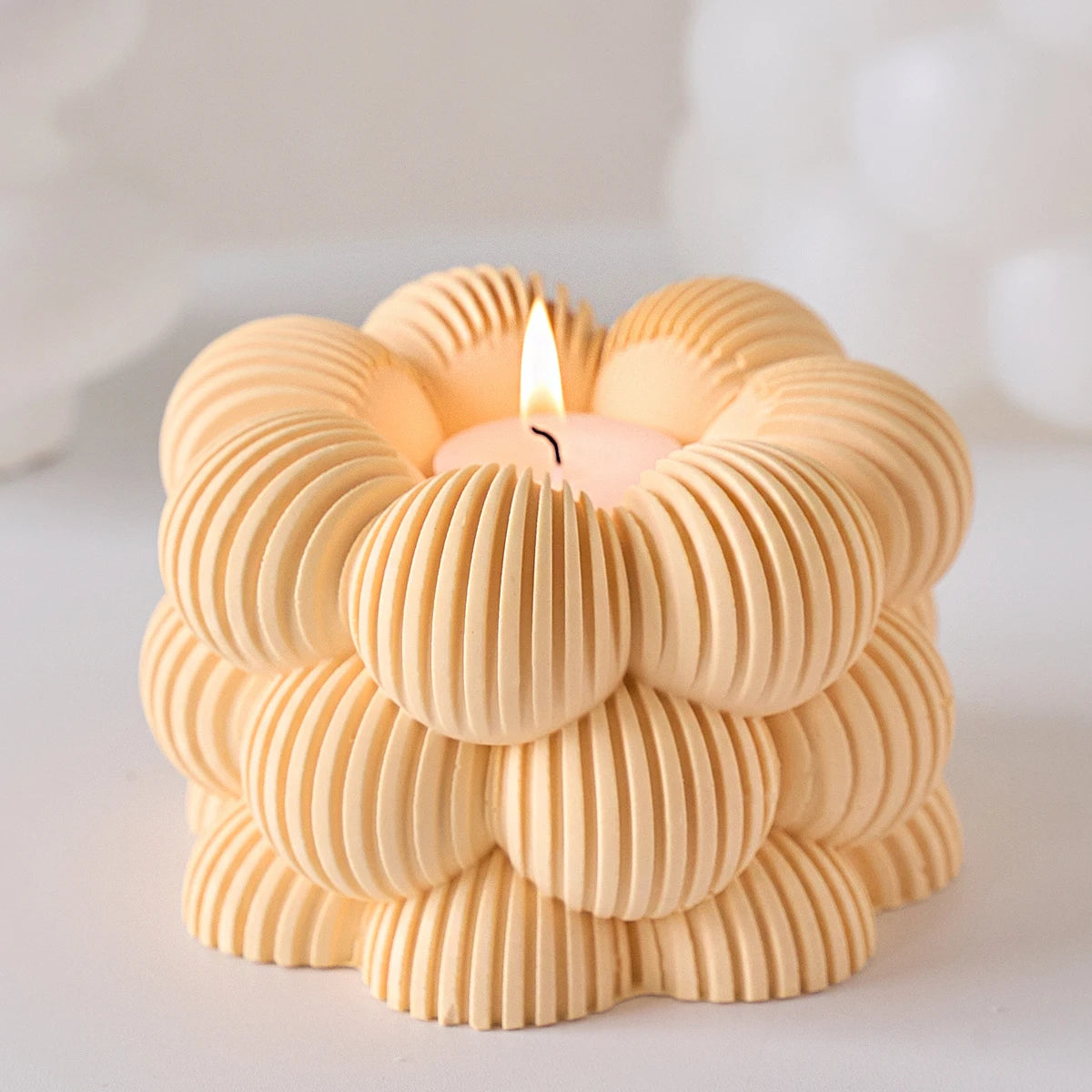 Bubble Candle Holder Silicone Mold