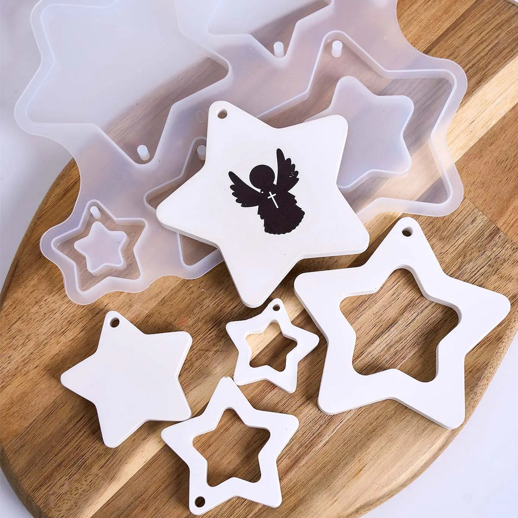 Star Ornament Silicone Mold for Christmas Tree Decorations