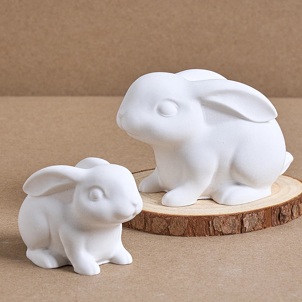 3D Sitting Bunny Silicone Candle Mold
