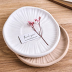 2-Piece Ribbed Mushroom Pedestal Tray Mold Set