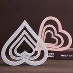 Nested Hollow Heart Casting Mold