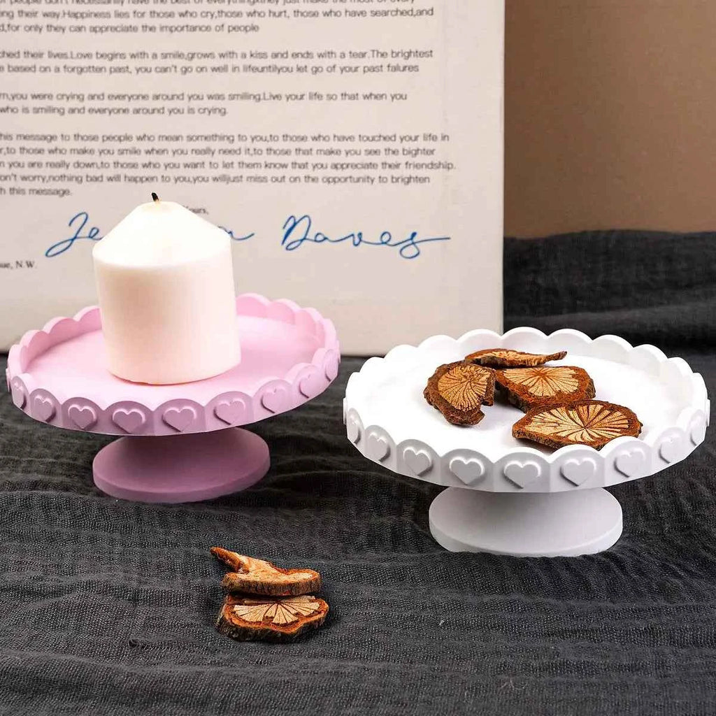 Loriva Heart Tray & Candlestick Silicone Mold Set