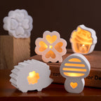 DIY Hollow Silhouette Lamp Silicone Mold.