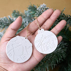 Round Hanging Silicone Mold with Embossed Patterns