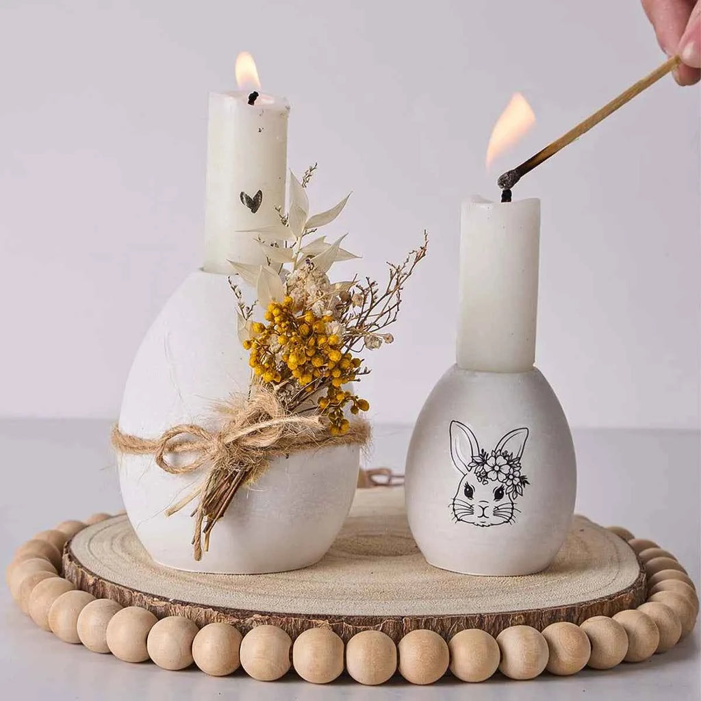 Ovum Smooth Bore Candle Holder Silicone Mold