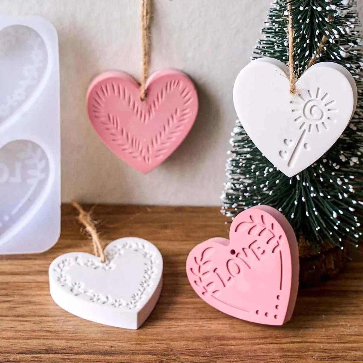 Corvel Heart Tag Silicone Mold