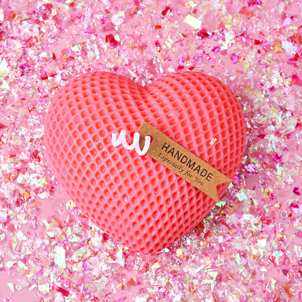 Lumea Woven Silicone Heart Candle Mold