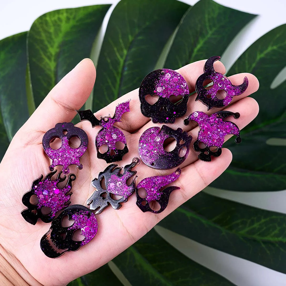 Skull Silicone Mold Set for Resin Earrings and Pendants (2pcs)