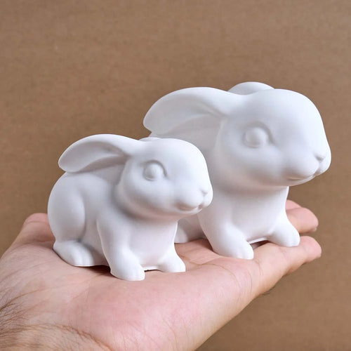 3D Sitting Bunny Silicone Candle Mold